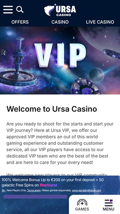 Ursa Casino VIP Program
