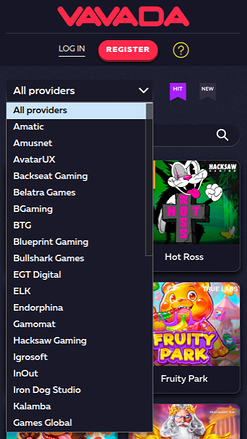Vavada Casino Mobile Game Developers