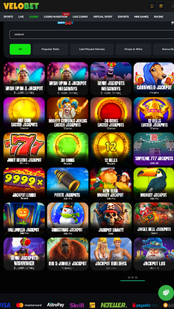 Velobet Mobile Jackpot