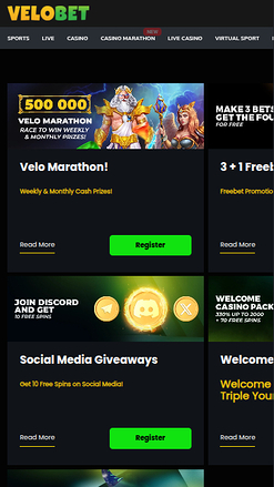  Velobet Mobile Promotions