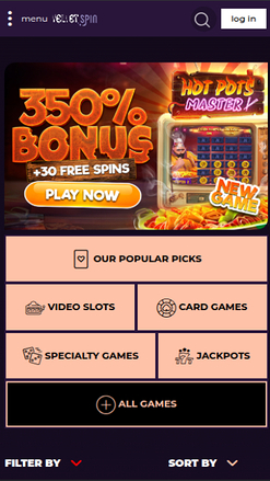 Velvet Spin Mobile Games