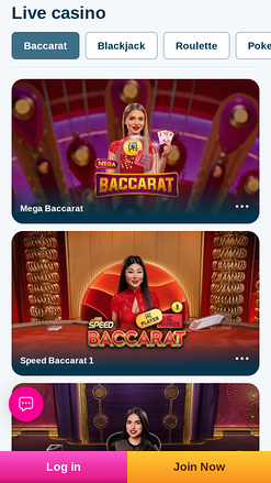 Vera John Casino Mobile Live Dealer