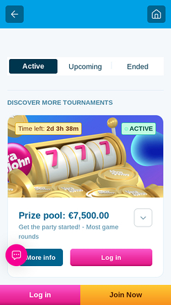 Vera John Casino Mobile Tournaments