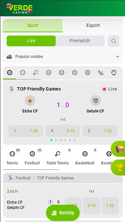 Verde Casino Mobile Sports