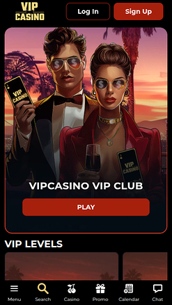 VIP screenshot of VipCasino for Mobile
