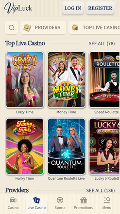VIP Luck Casino Live Dealer