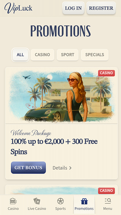VIP Luck Casino Promotions