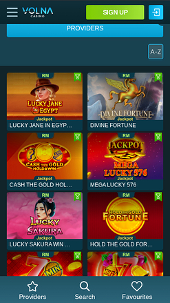 Volna Casino Mobile Jackpot