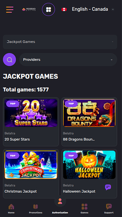 Voodoo Casino Mobile Jackpot