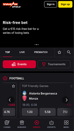 Vulkanspiele Casino Mobile Sports