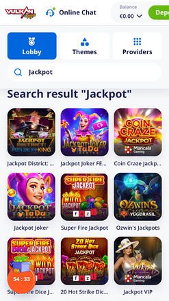 VulkanVegas Casino Mobile Jackpot