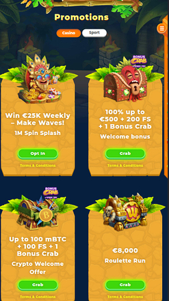 Wazamba Casino Mobile Promotions
