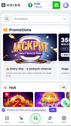 Weiss Homepage Mobile