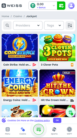 Weiss Jackpot Mobile