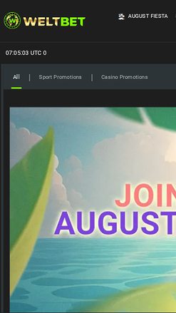 Weltbet Casino Mobile Promotions