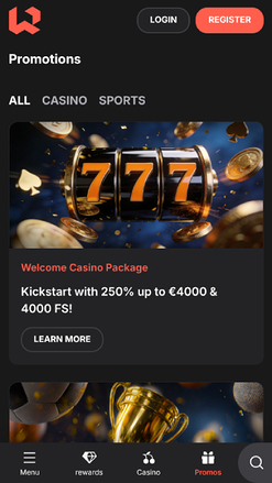 Promotions screenshot of Wettson Casino for Mobile