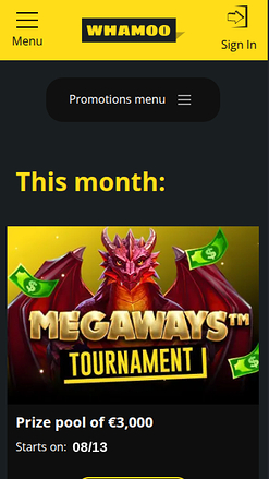 Whamoo Casino Mobile Promotions