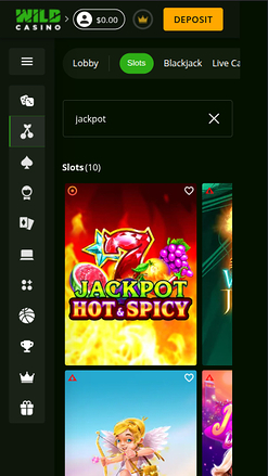 Wild Casino Mobile Jackpot