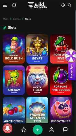Wild Tornado Casino Mobile Games
