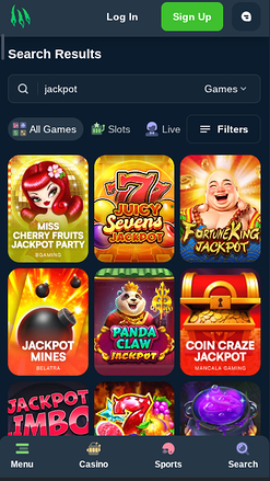 Wild.io Casino Jackpot Mobile