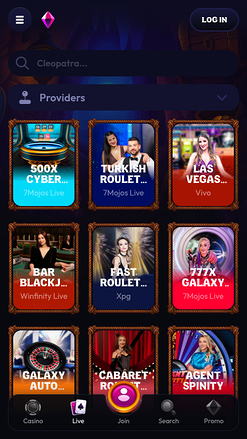 Wildzy Casino Mobile Live Dealer