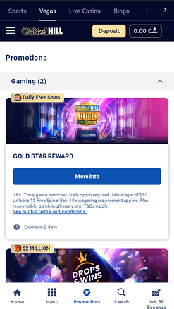 William Hill Casino Mobile Promotions