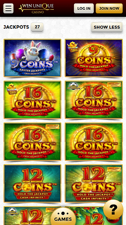 Win Unique Casino Mobile Jackpot