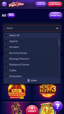 Win Vegasplus Casino Mobile Game Developers