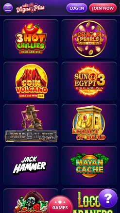 Win Vegasplus Casino Mobile Games