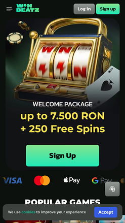 WinBeatz Casino Homepage