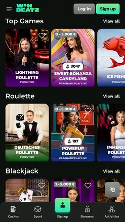 WinBeatz Casino Live Dealer