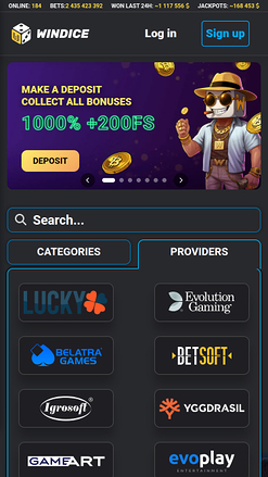 WinDice Casino Mobile Game Developers