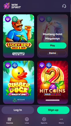 WinSpirit Casino Mobile Jackpot
