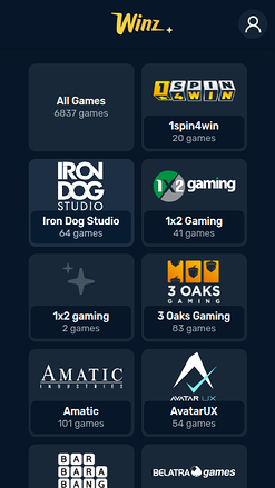 Winz Casino Mobile Game Developers