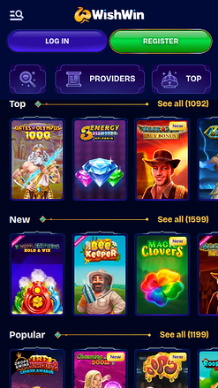 WishWin Casino Mobile Games