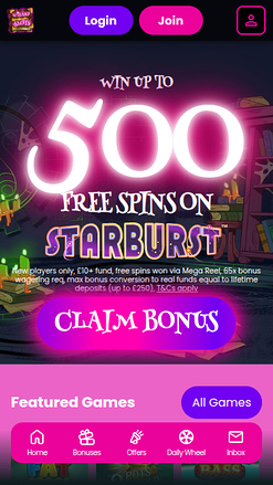 Wizard Slots Casino Mobile Homepage