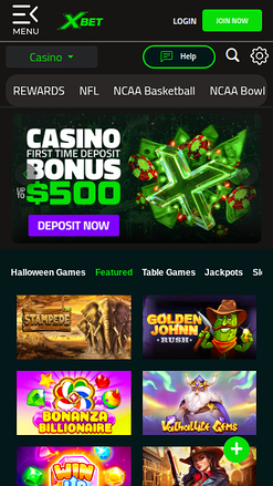 Xbet Casino Homepage Mobile