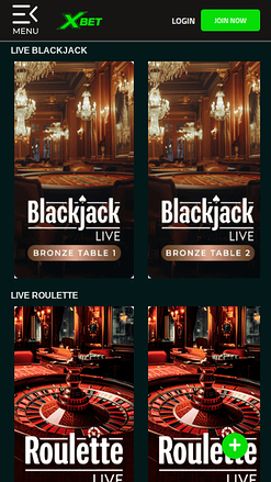 Xbet Casino Live Dealer Mobile