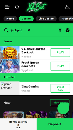 XLBet Mobile Jackpot