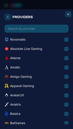 Xonbet Casino Mobile Game Developers