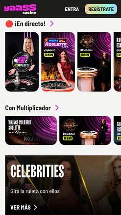 Yaass Casino Mobile Live Dealer