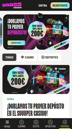 Yaass Casino Mobile Promotions