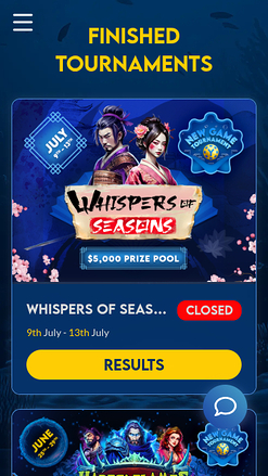 Yabby Casino Mobile Tournaments