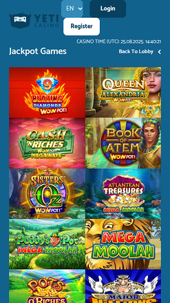 Yeti Casino Mobile Jackpot