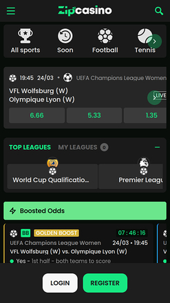 Zip Casino Mobile Sports Betting