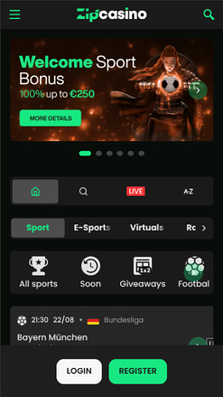 Zip Casino Mobile Sports