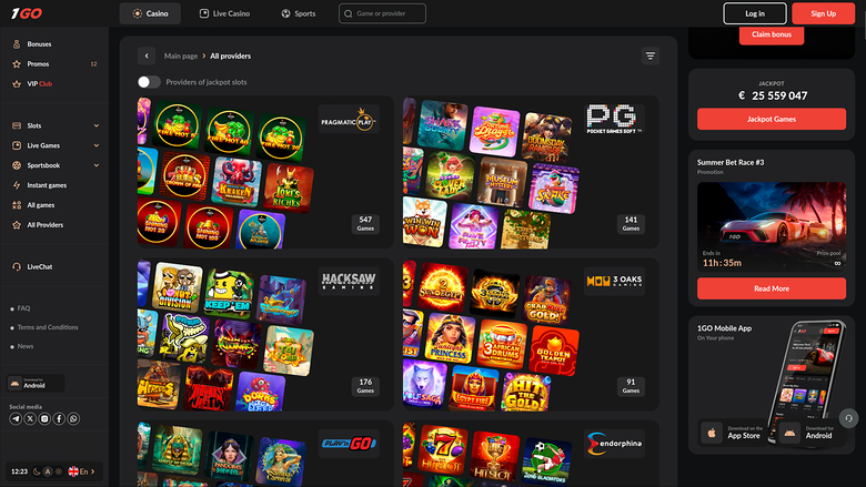 1GO Casino Desktop Game Developers