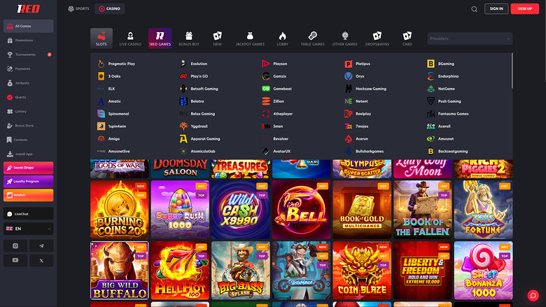 1red Casino Desktop Game Developers