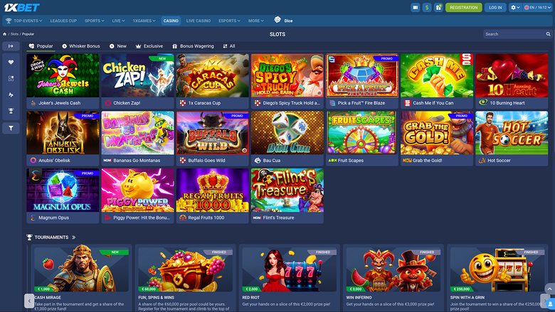 1xBet Casino Desktop Games