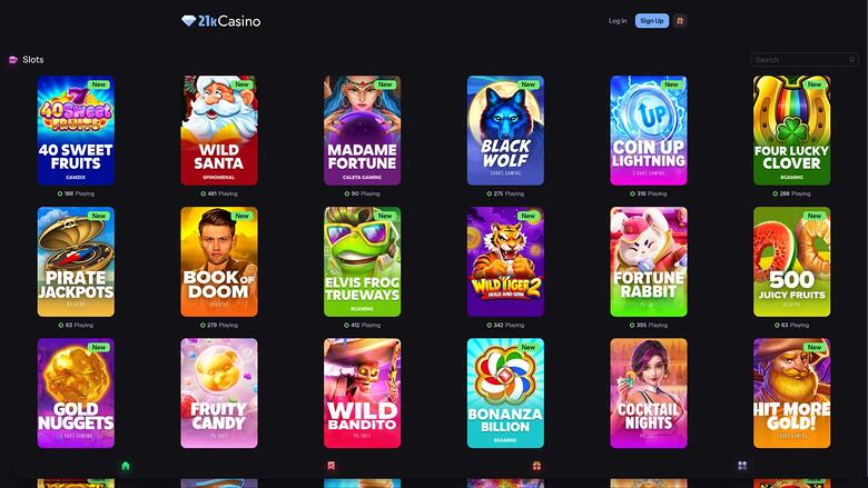21kCasino Desktop Games